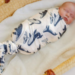 Knit Swaddle Blanket - Cove