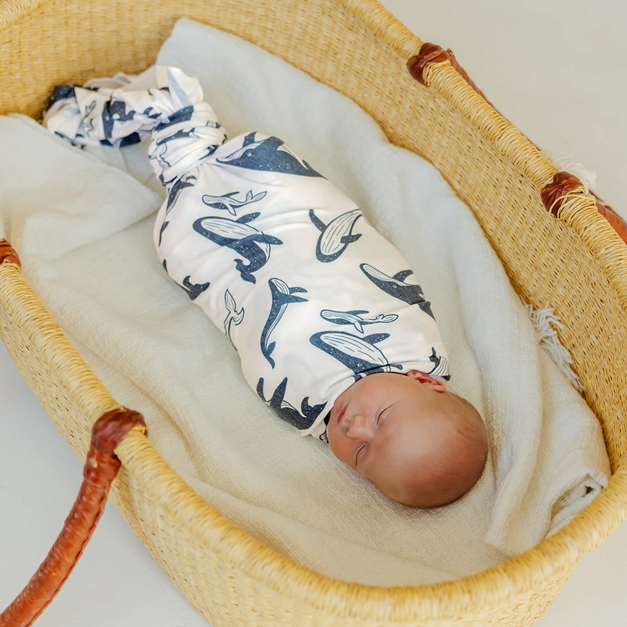 Knit Swaddle Blanket - Cove