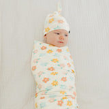 Knit Swaddle Blanket - Daisy