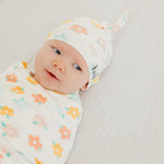 Knit Swaddle Blanket - Daisy
