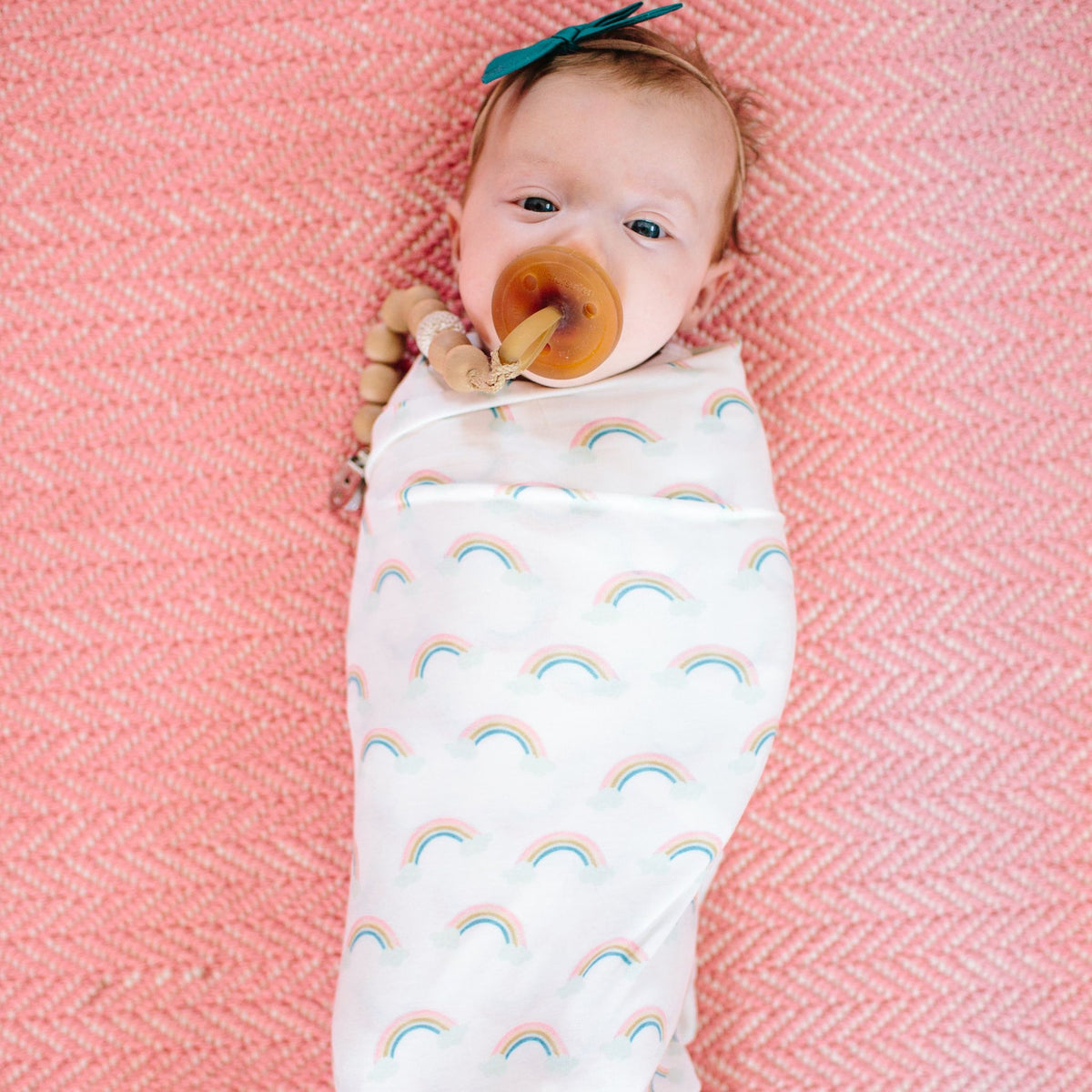 Knit Swaddle Blanket - Daydream