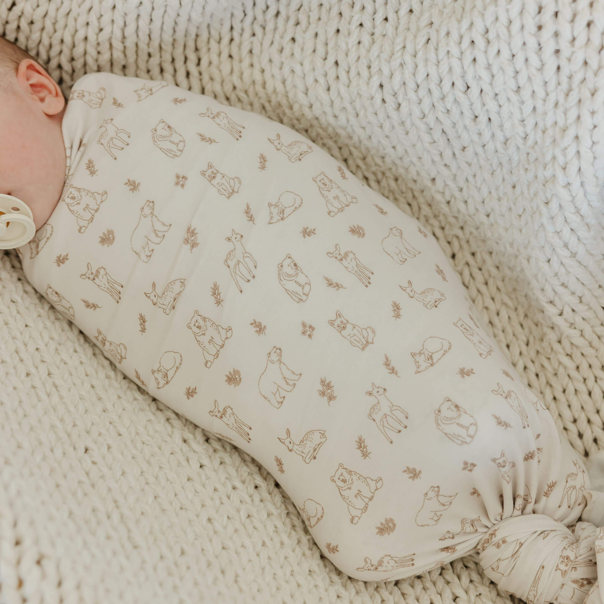 Knit Swaddle Blanket - Dylan