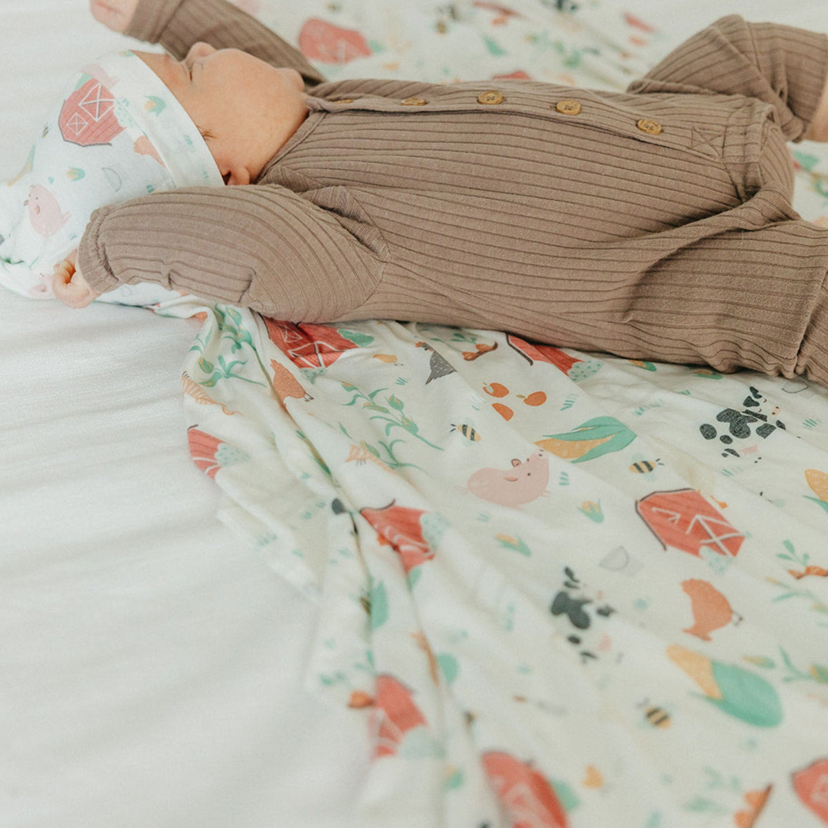 Knit Swaddle Blanket - Farmstead