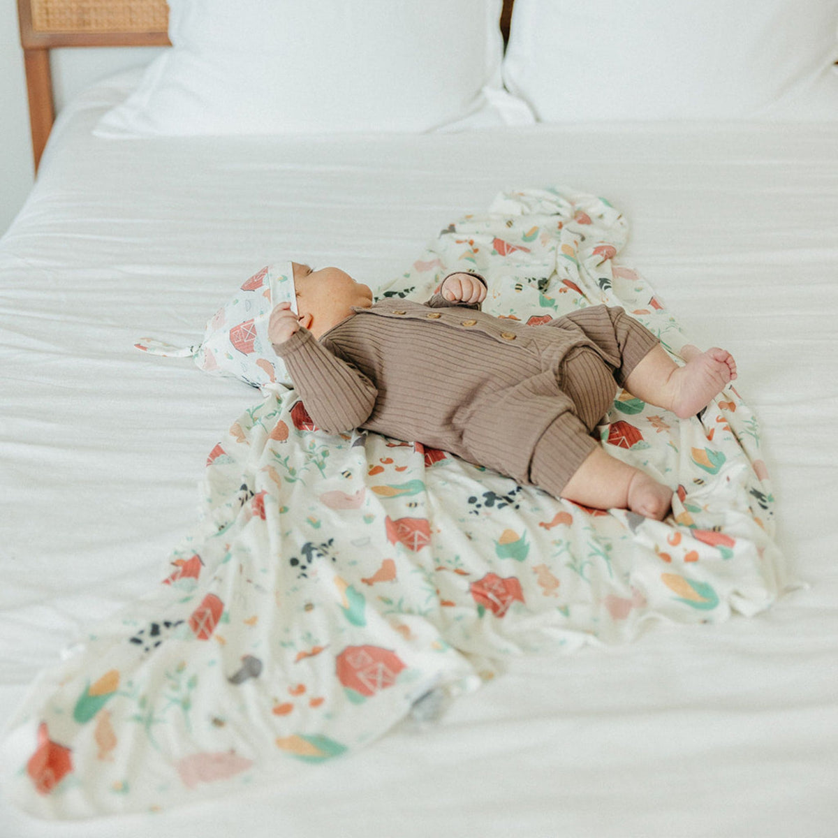 Knit Swaddle Blanket - Farmstead