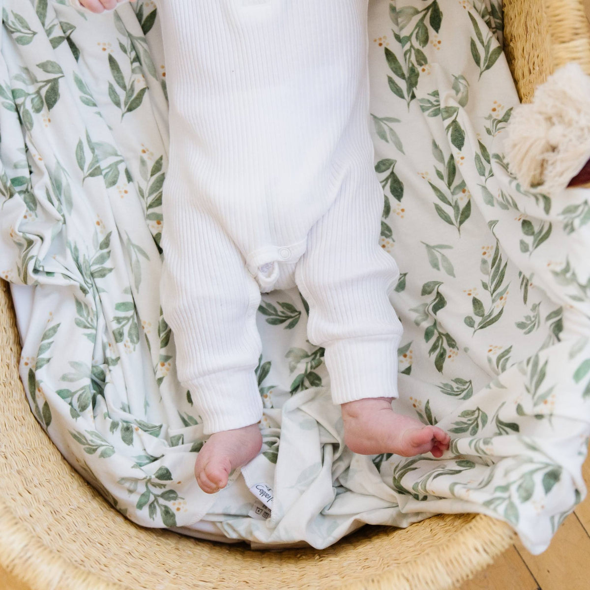 Knit Swaddle Blanket - Fern