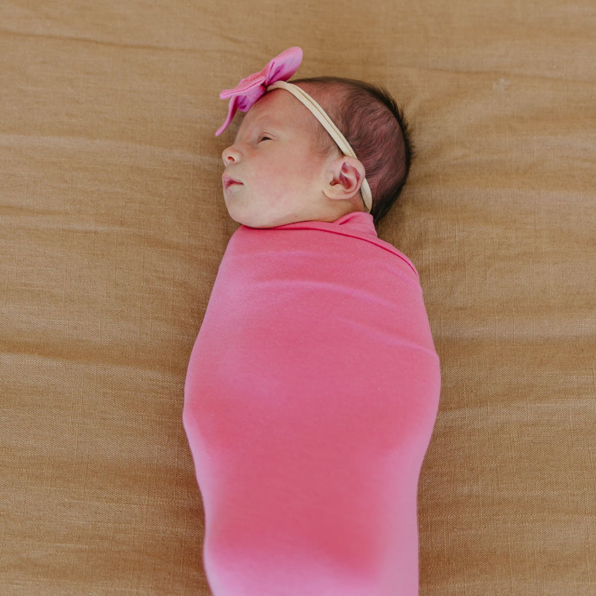 Knit Swaddle Blanket - Flamingo