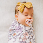 Knit Swaddle Blanket - Flora