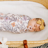 Knit Swaddle Blanket - Flora