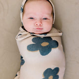 Knit Swaddle Blanket - Gemma In Tan