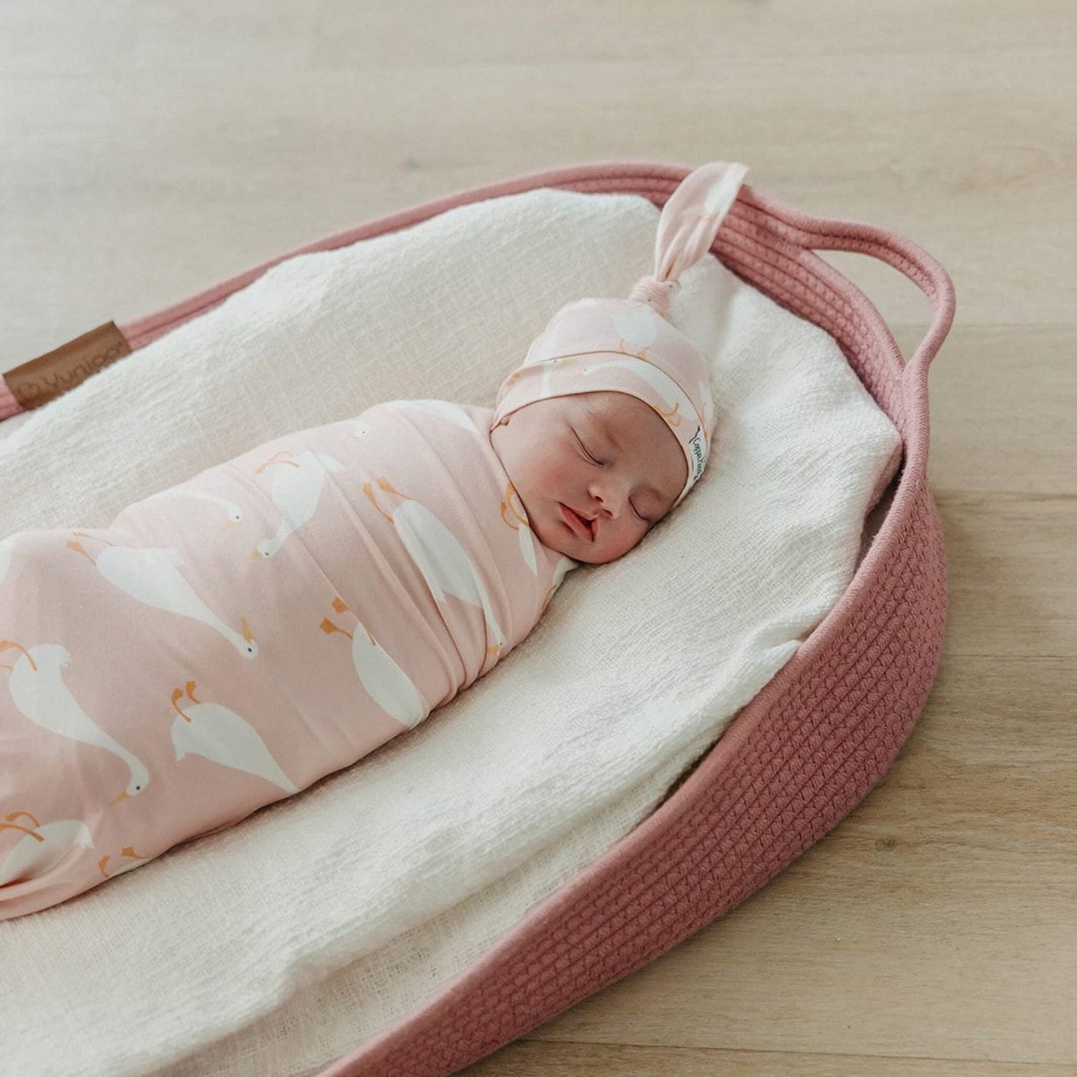 Knit Swaddle Blanket- Goosie main image 1