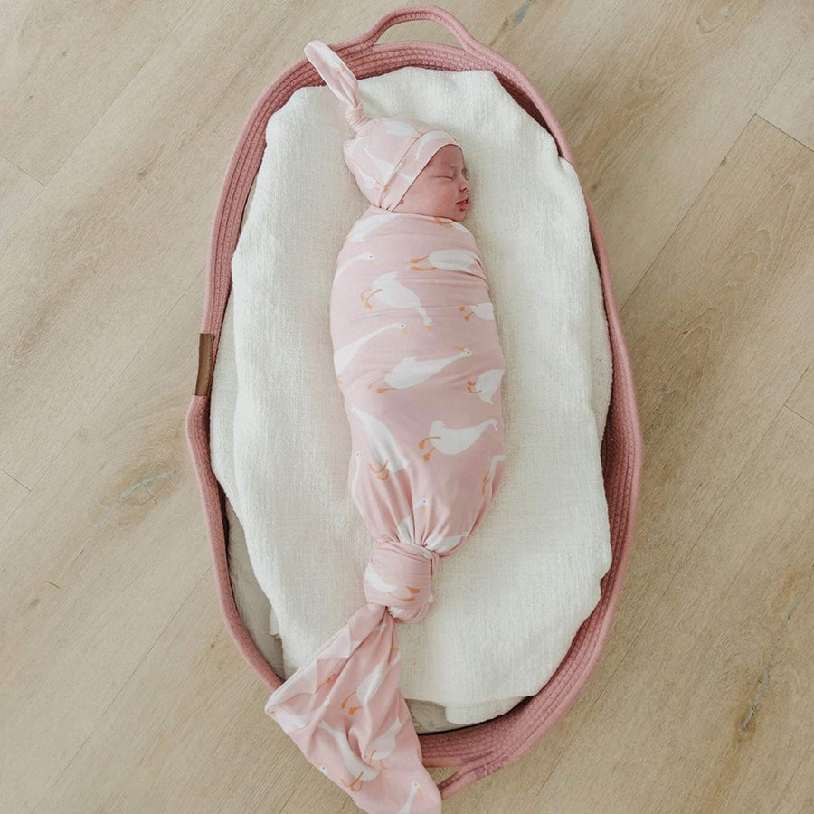 Knit Swaddle Blanket- Goosie
