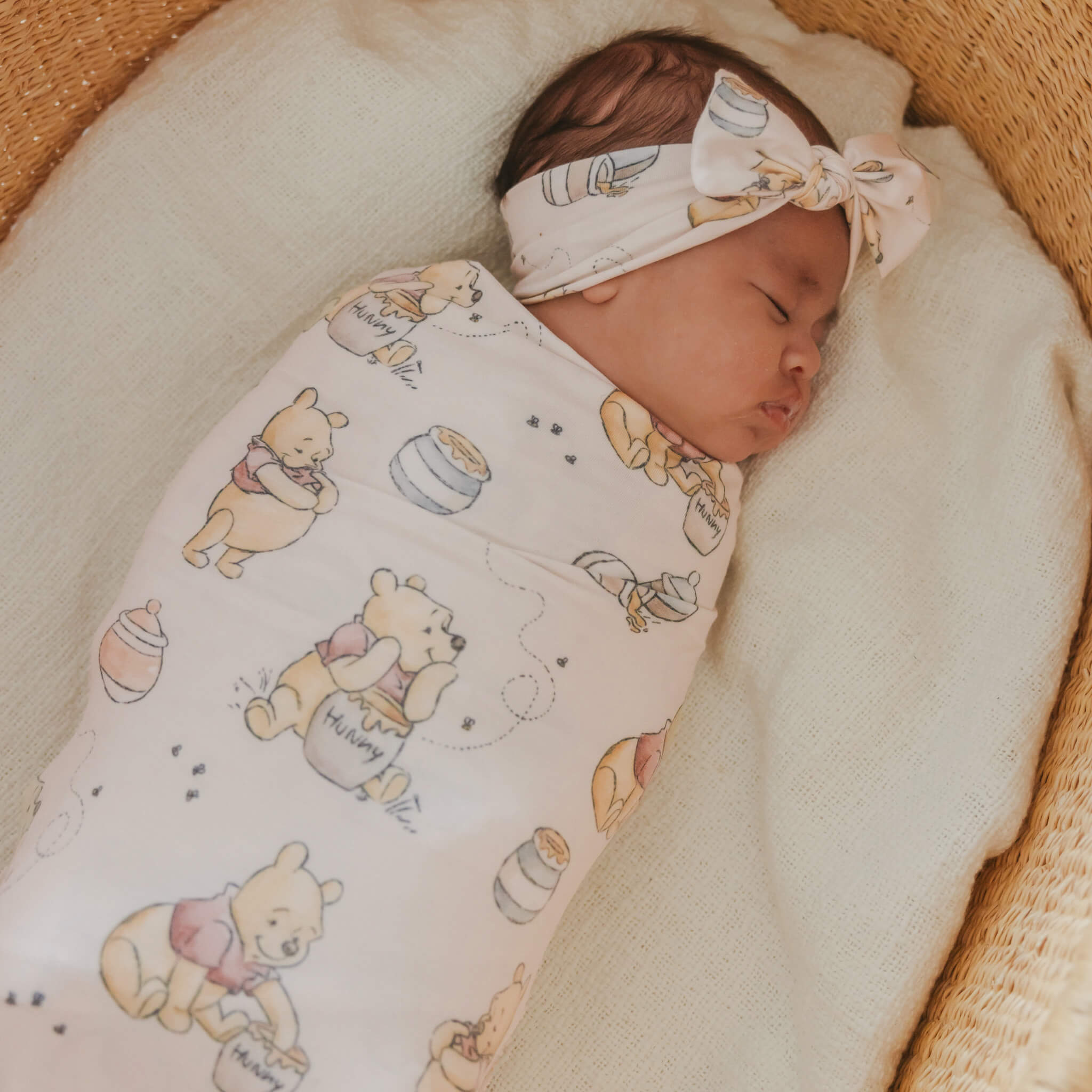 Knit Swaddle Blanket - Hunny