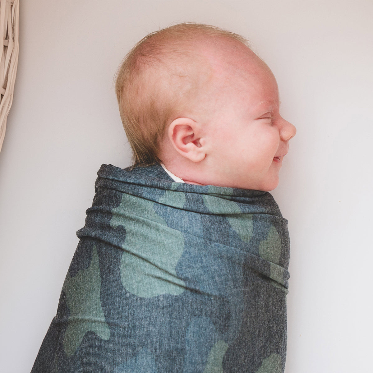 Knit Swaddle Blanket - Hunter