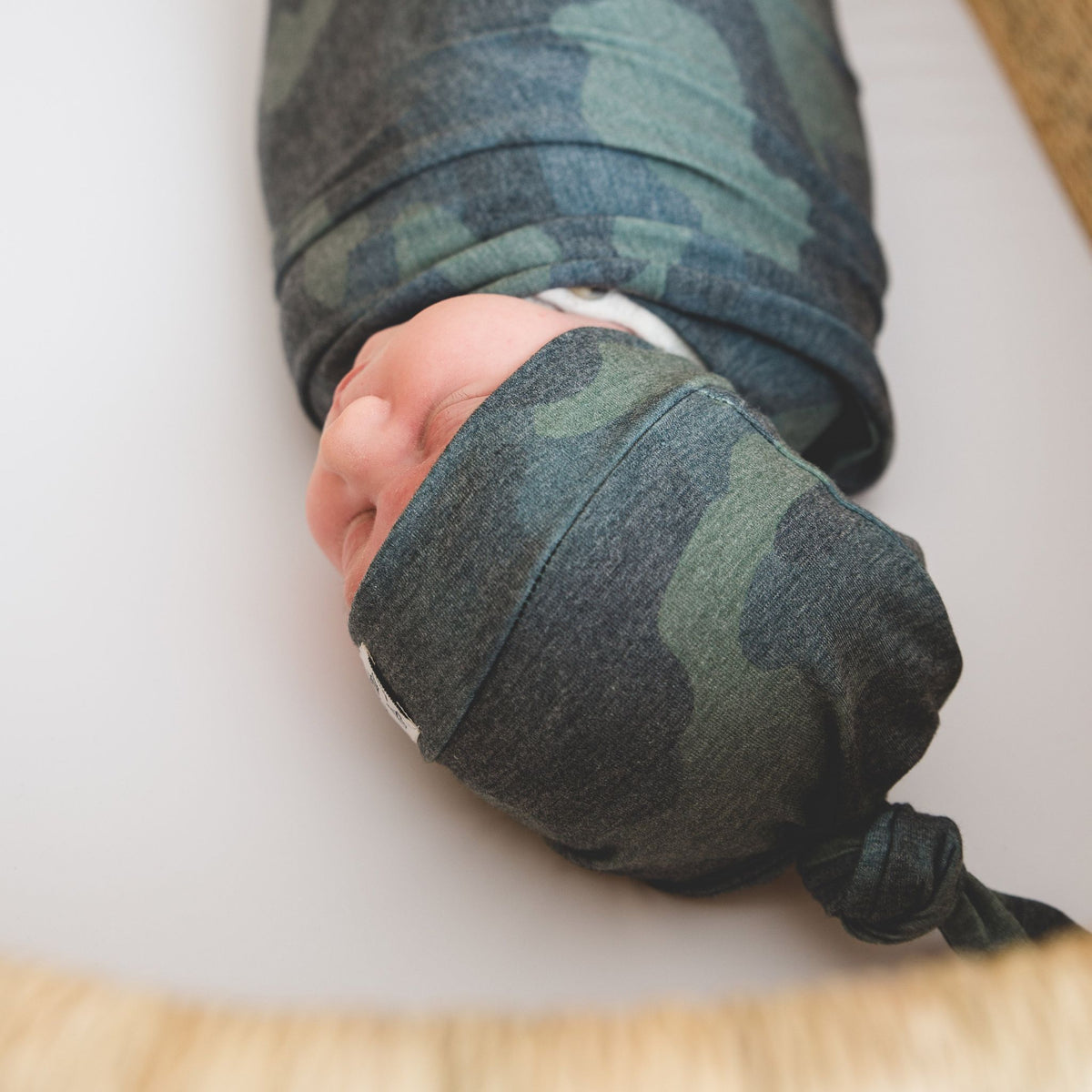 Knit Swaddle Blanket - Hunter