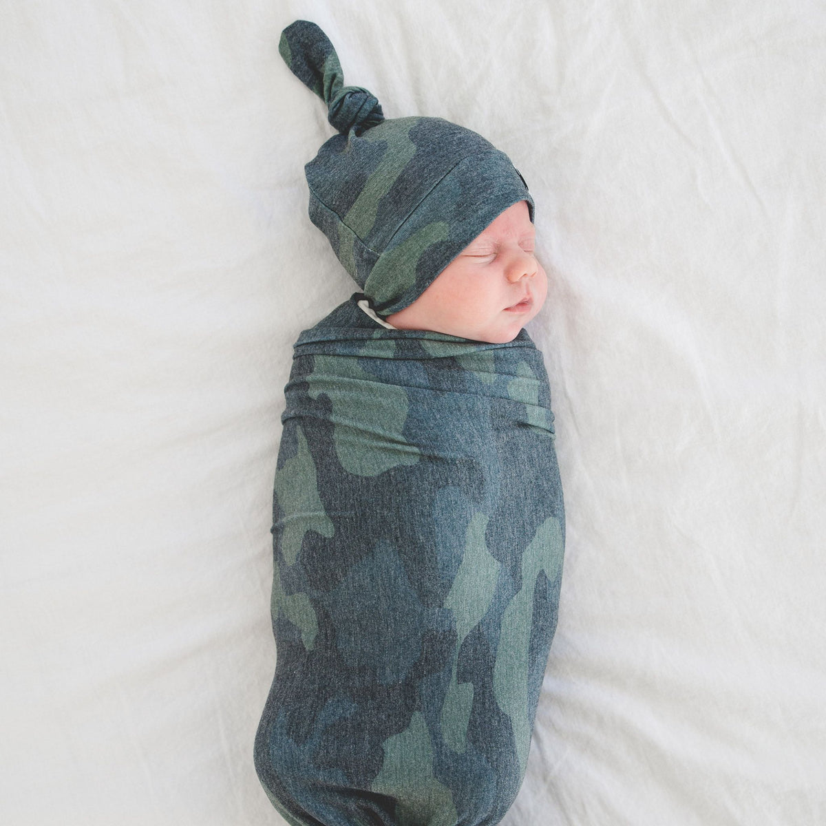 Knit Swaddle Blanket - Hunter