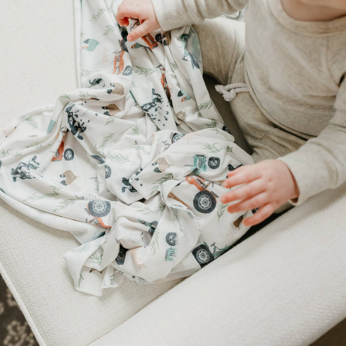 Knit Swaddle Blanket - Jo