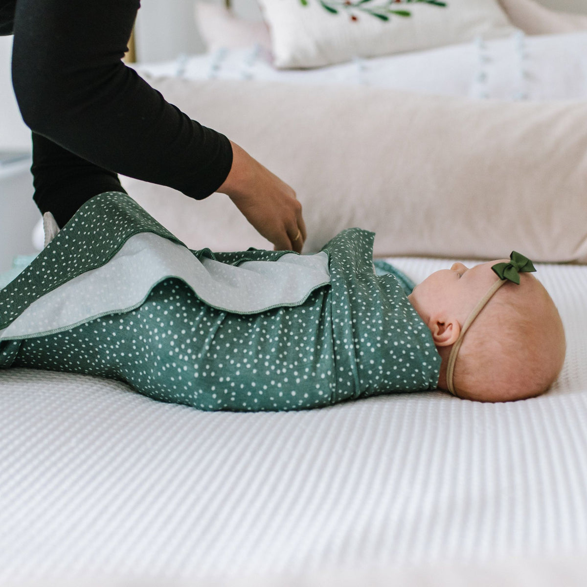 Knit Swaddle Blanket - Juniper