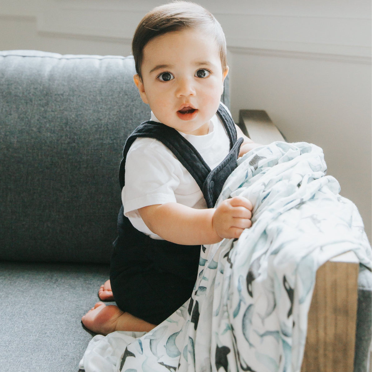 Knit Swaddle Blanket - Kai