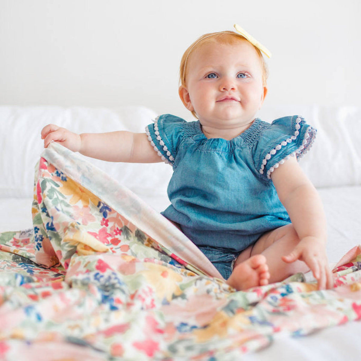 Knit Swaddle Blanket - Lark