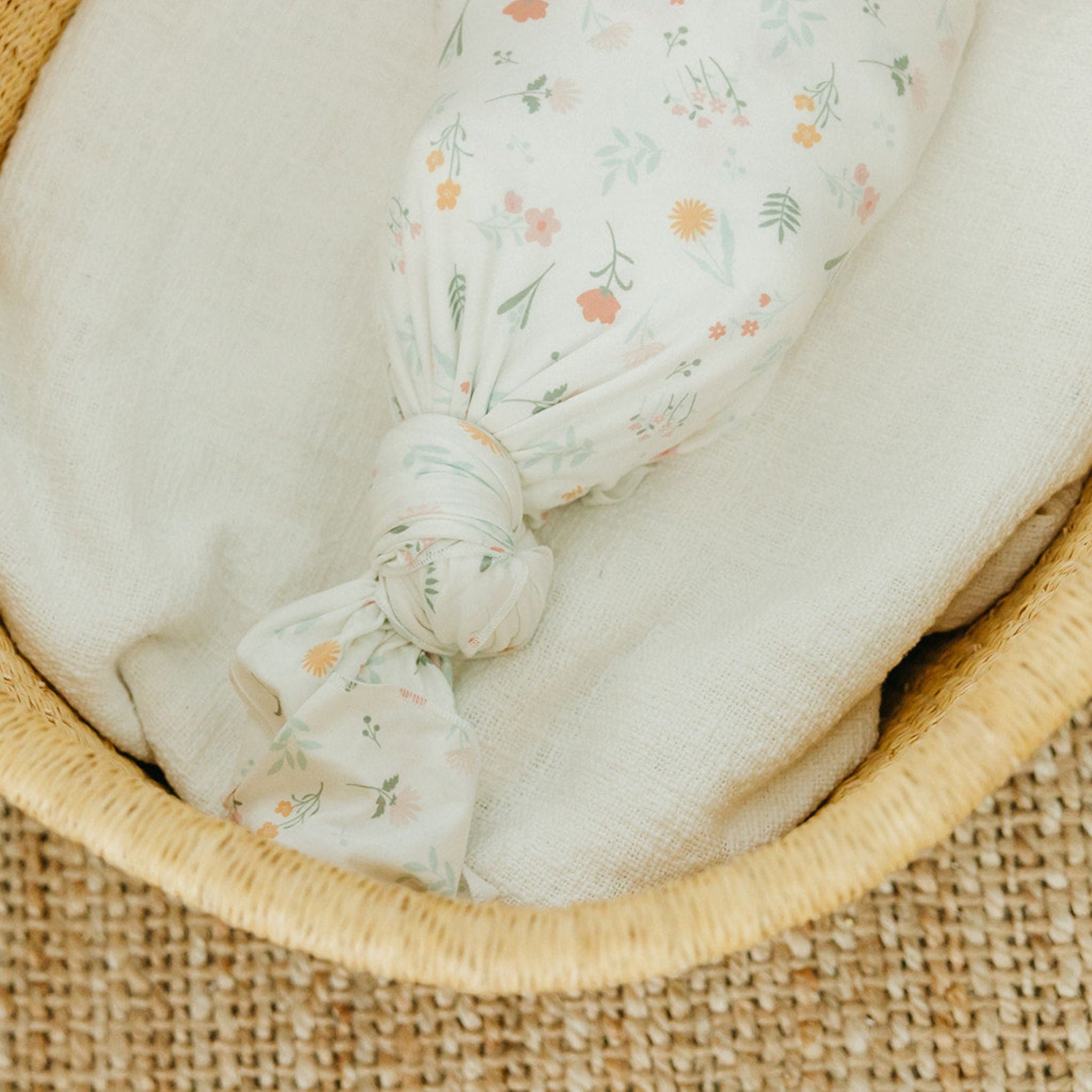 Knit Swaddle Blanket Mabel Copper Pearl