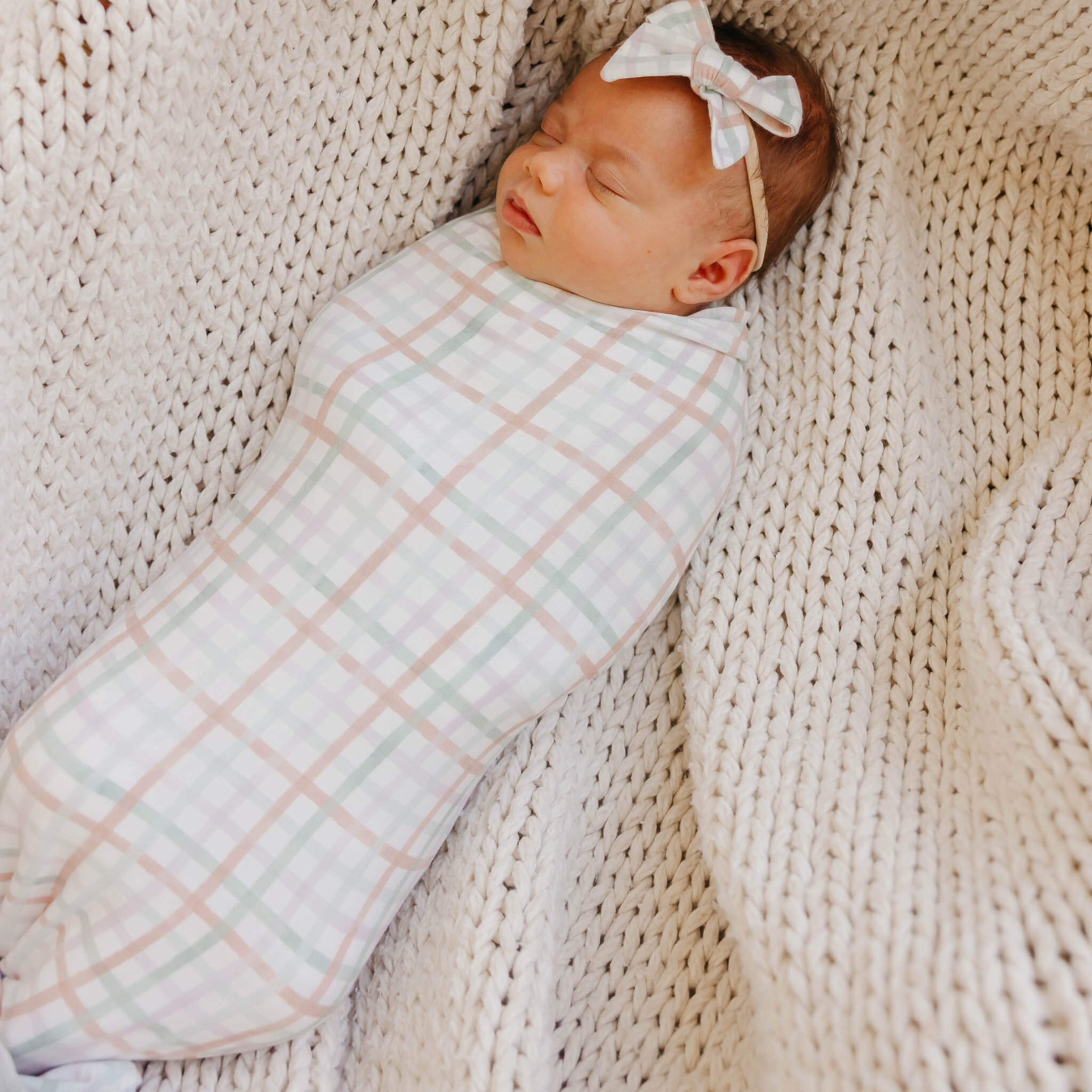 Knit Swaddle Blanket - Madelyn