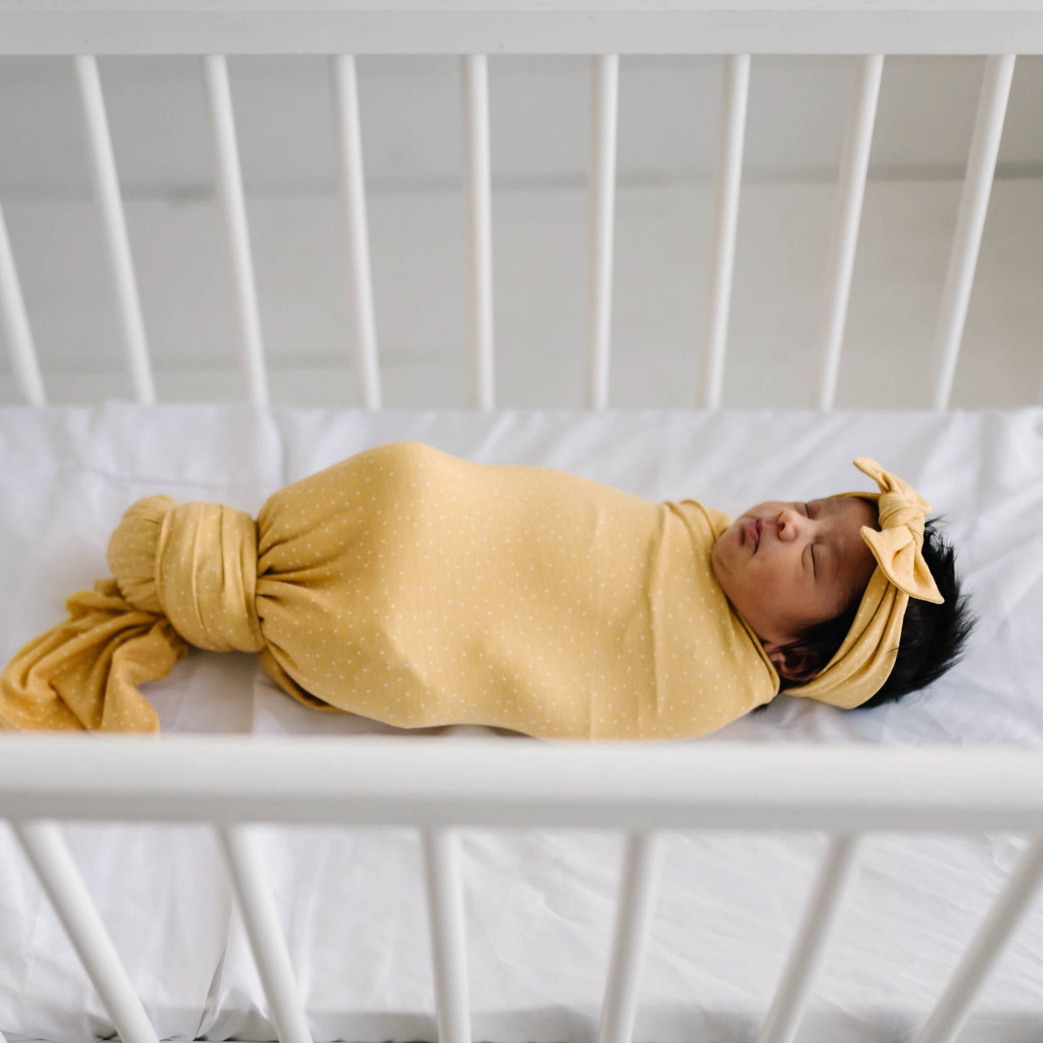 Knit Swaddle Blanket - Marigold