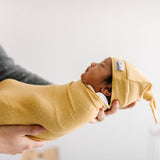 Knit Swaddle Blanket - Marigold