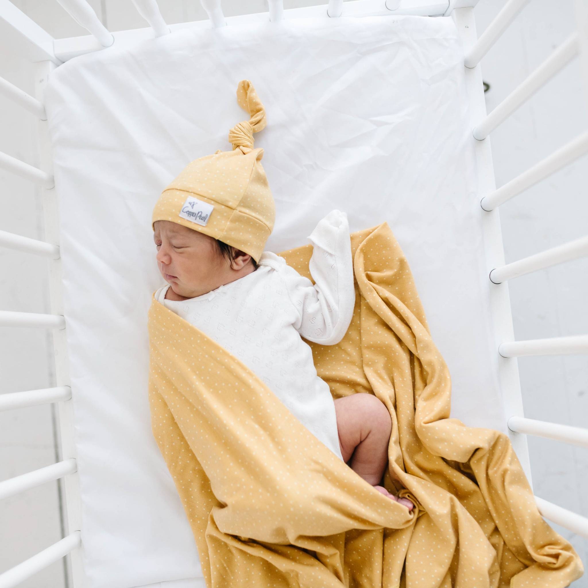 Knit Swaddle Blanket - Marigold