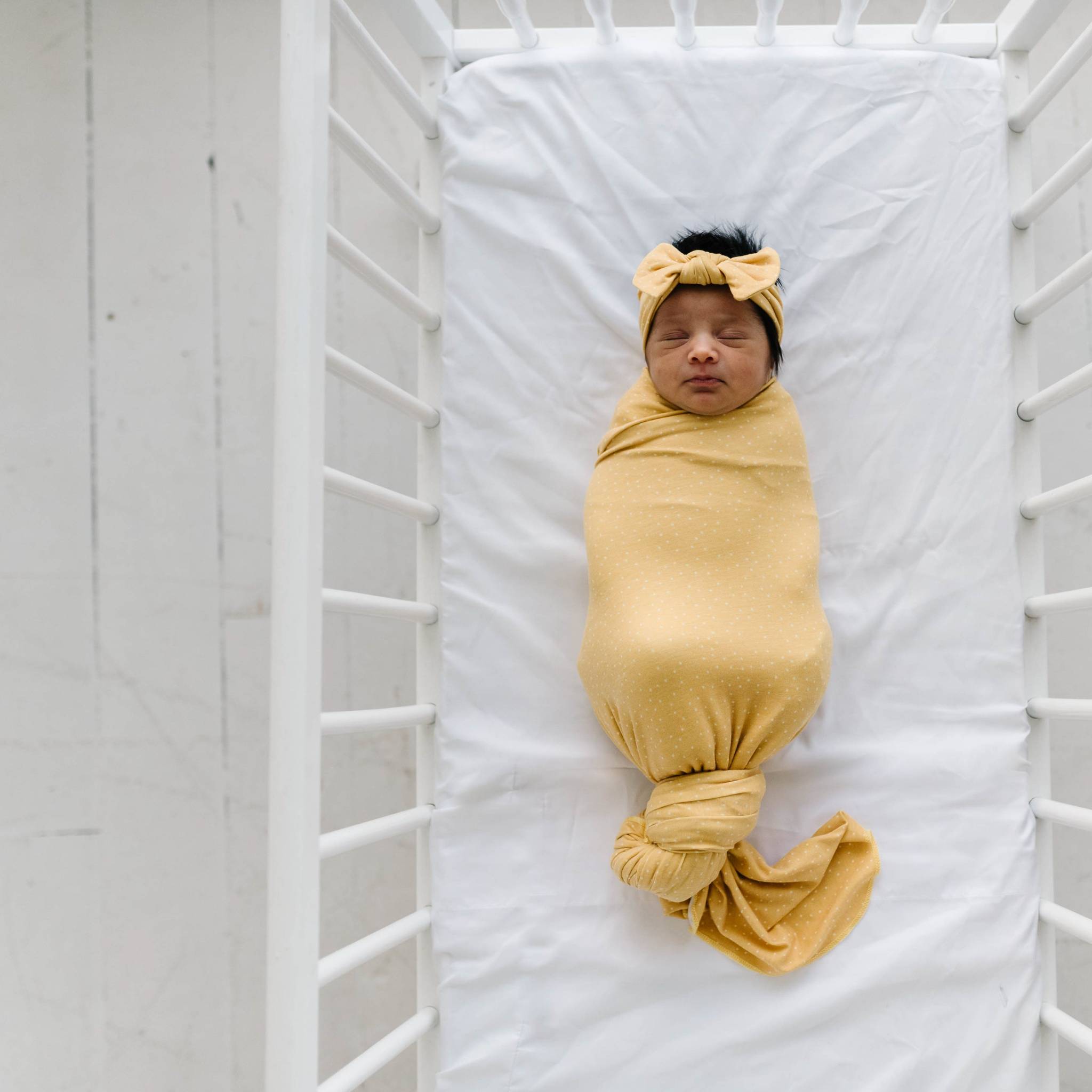 Knit Swaddle Blanket - Marigold