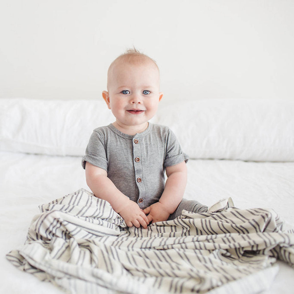 Knit Swaddle Blanket - Midtown