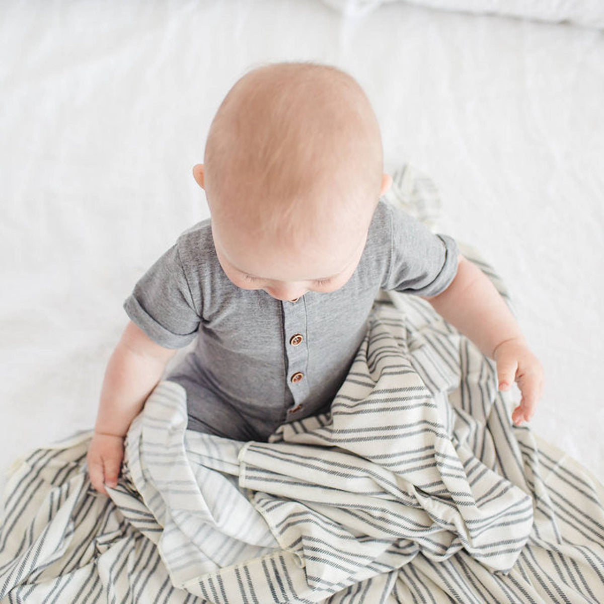 Knit Swaddle Blanket - Midtown