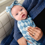Knit Swaddle Blanket - Miles