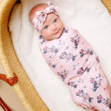 Knit Swaddle Blanket - Minnie Mouse