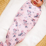 Knit Swaddle Blanket - Minnie Mouse
