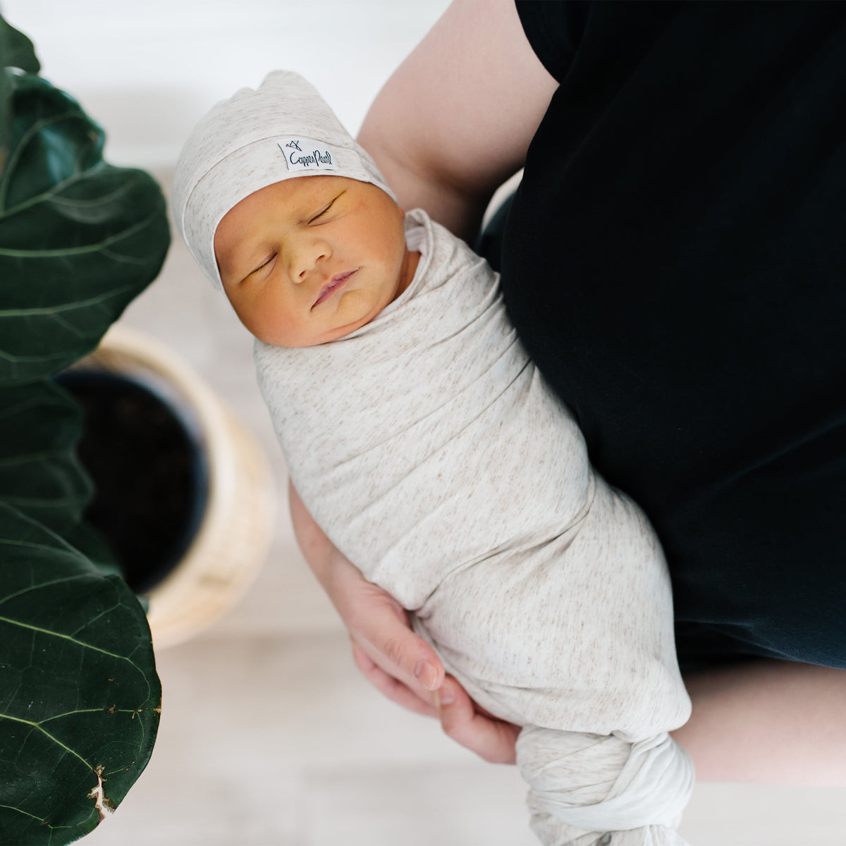 Knit Swaddle Blanket - Oat