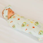Knit Swaddle Blanket - Oscar the Grouch