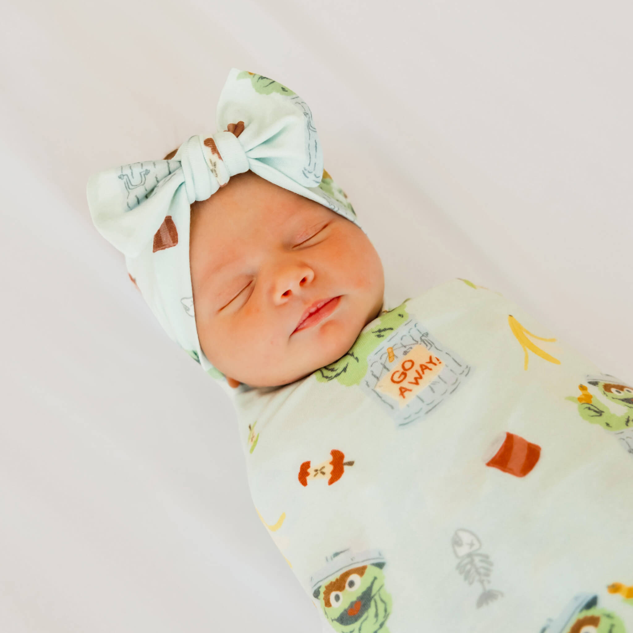 Knit Swaddle Blanket - Oscar the Grouch