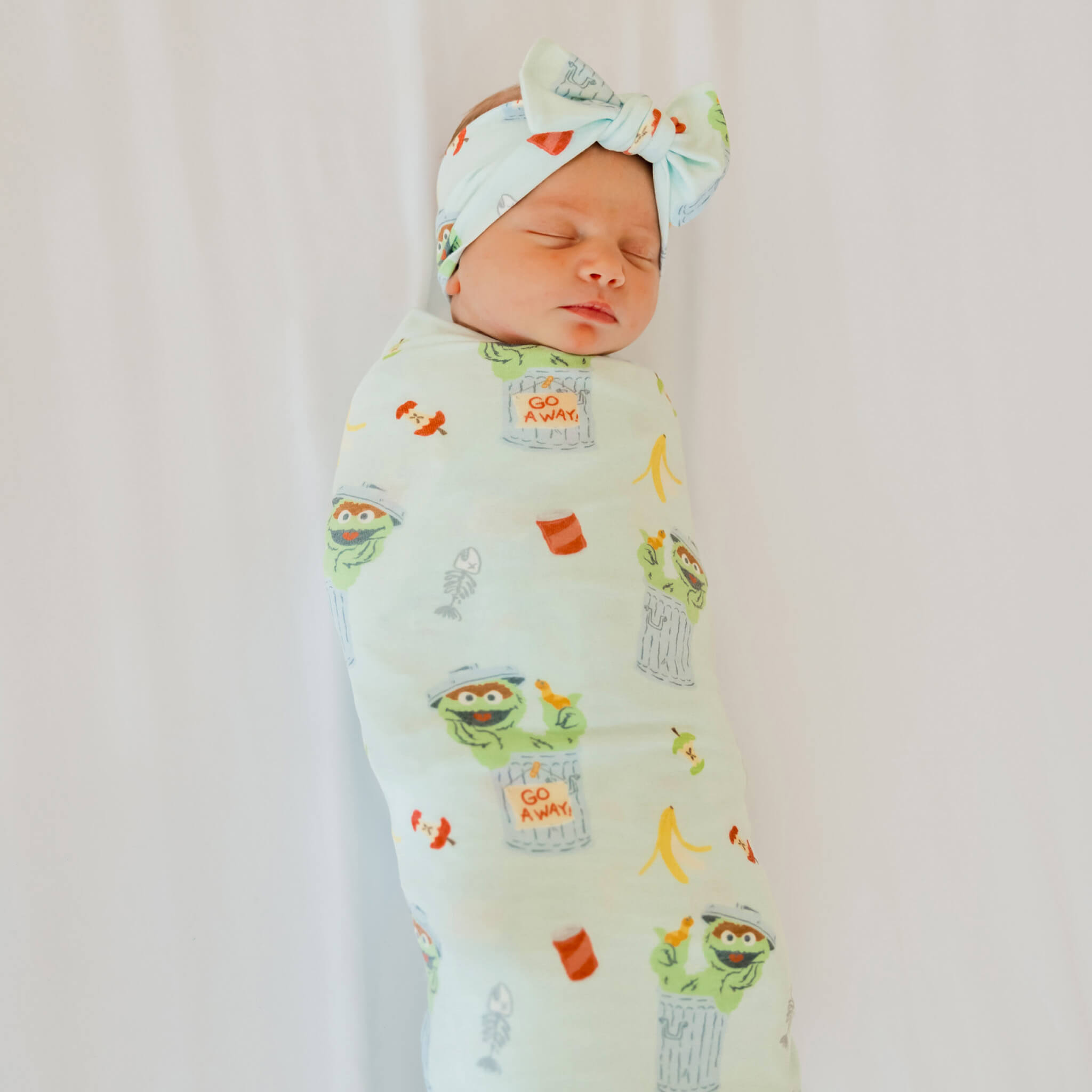 Knit Swaddle Blanket - Oscar the Grouch