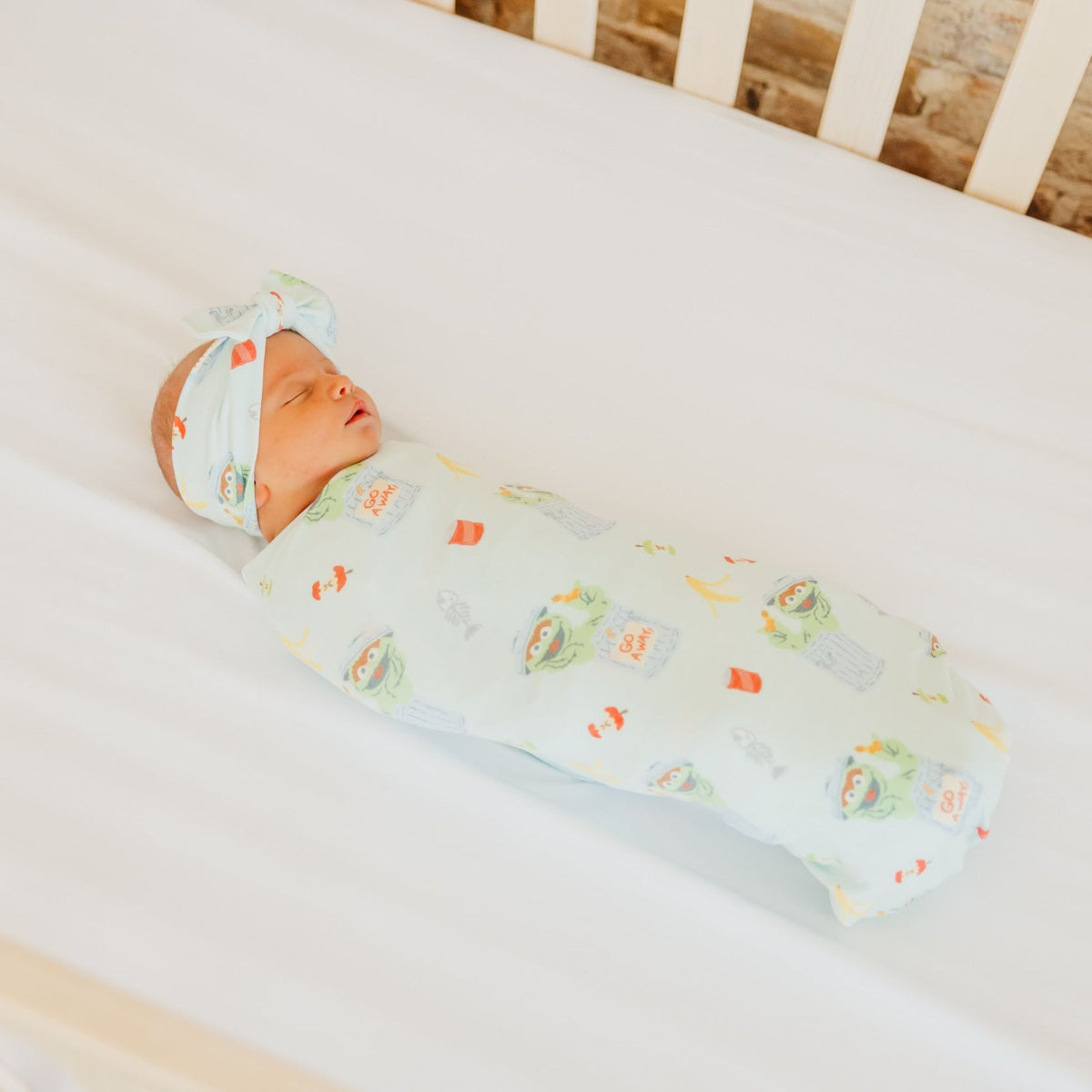 Knit Swaddle Blanket - Oscar the Grouch