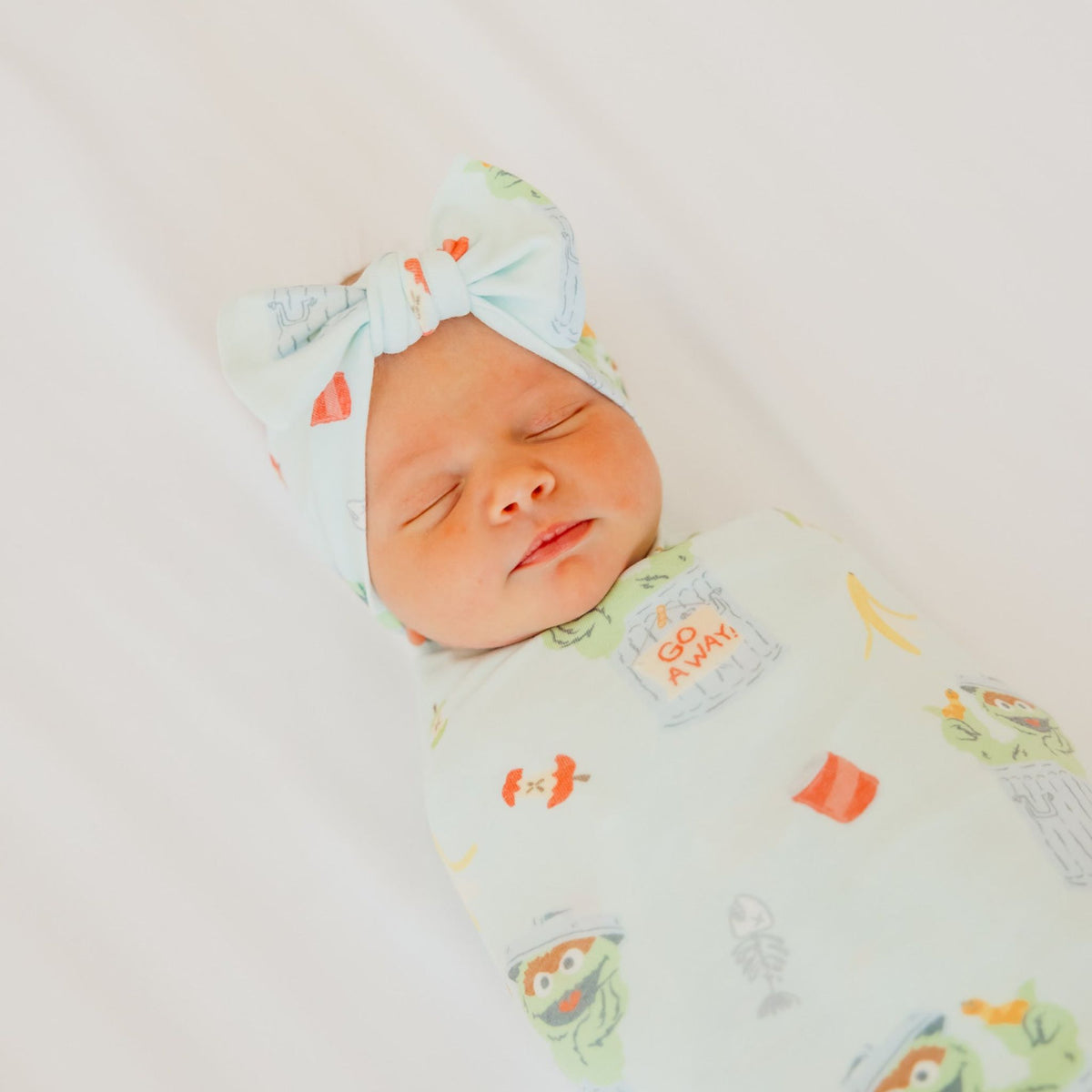 Knit Swaddle Blanket - Oscar the Grouch