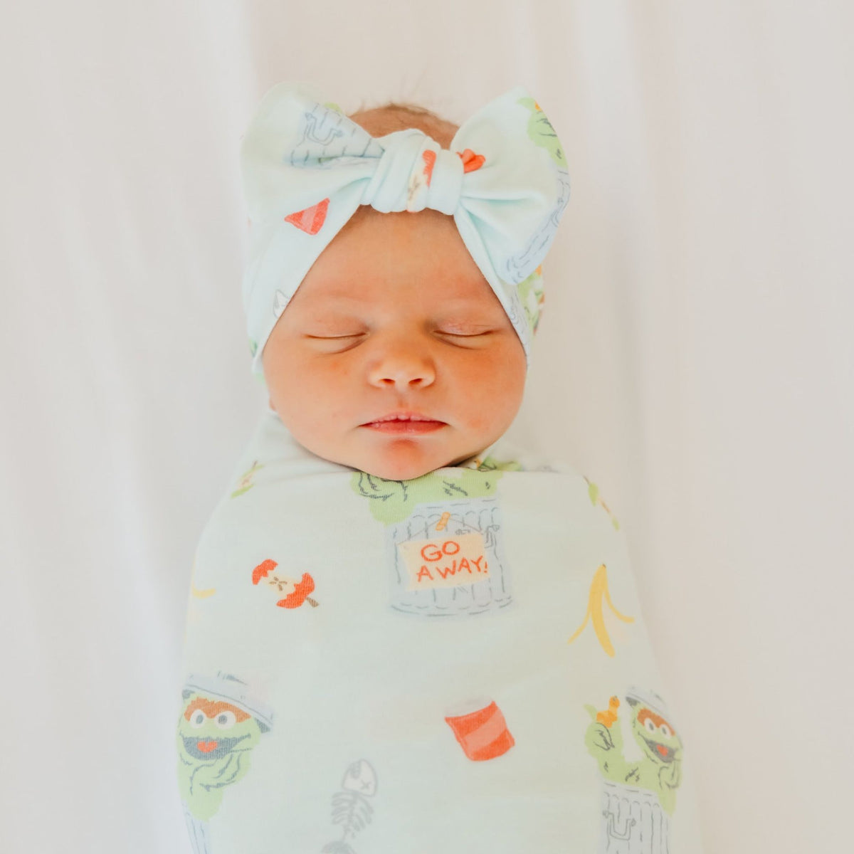 Knit Swaddle Blanket - Oscar the Grouch