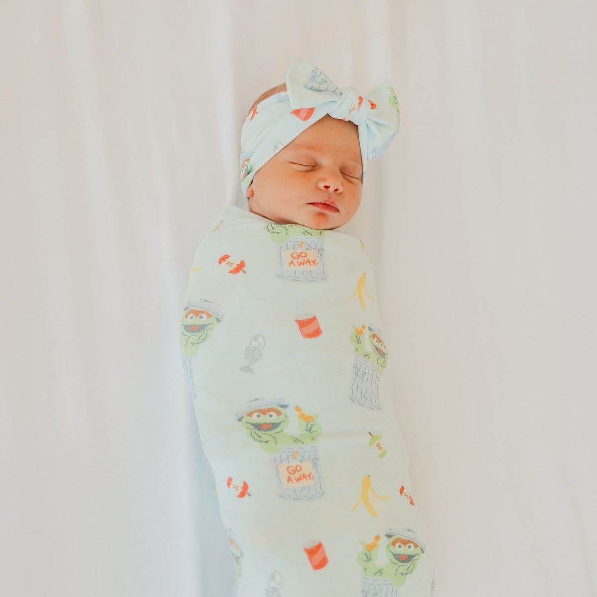 Knit Swaddle Blanket - Oscar the Grouch