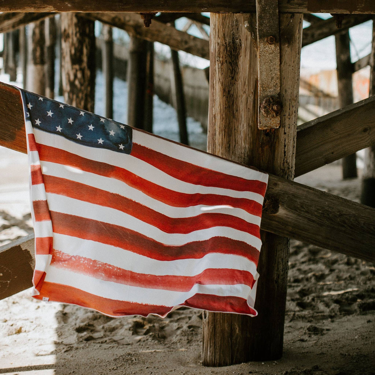 Knit Swaddle Blanket - Patriot