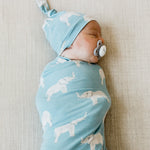 Knit Swaddle Blanket - Peanut