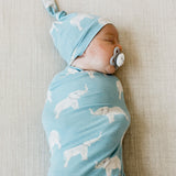 Knit Swaddle Blanket - Peanut