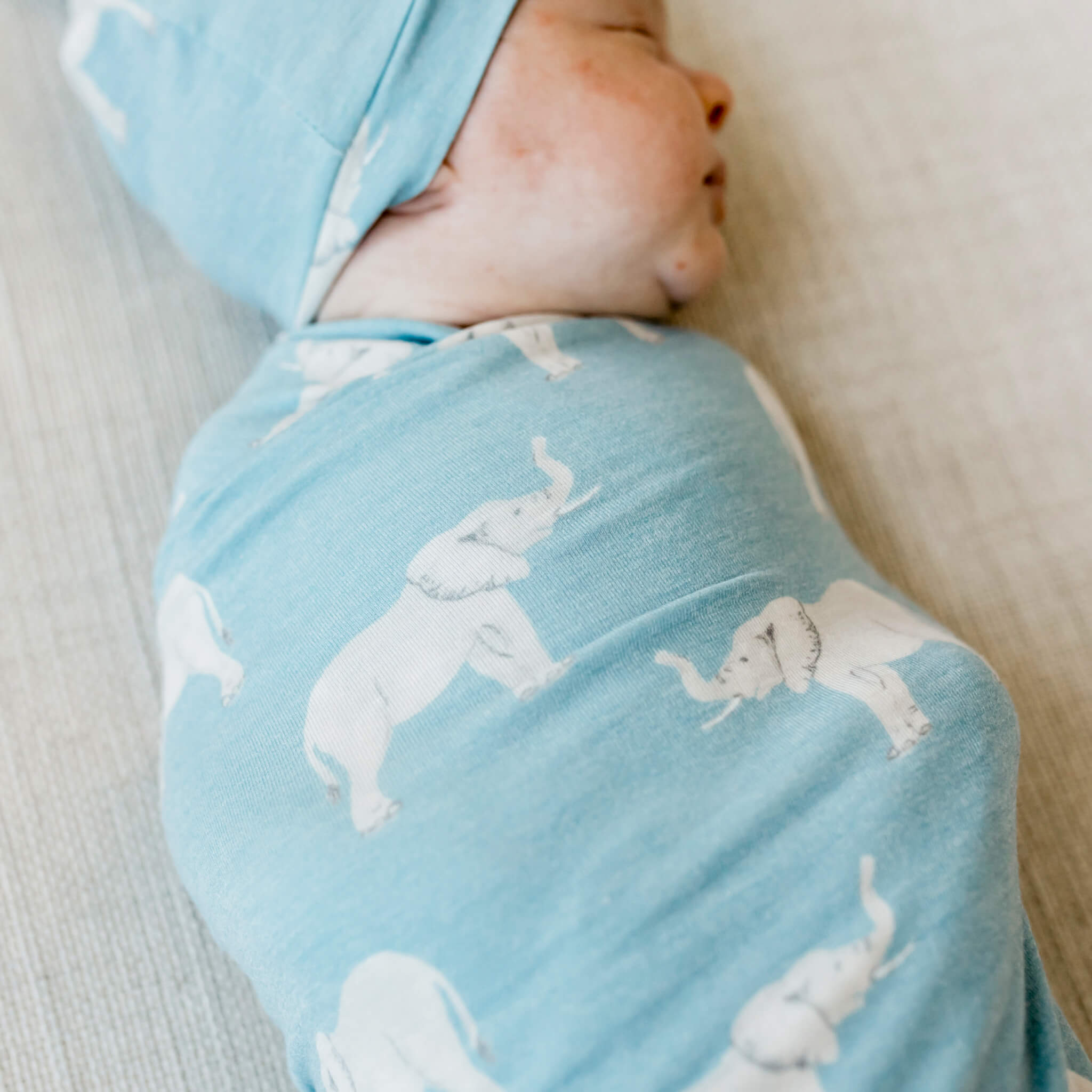 Knit Swaddle Blanket - Peanut