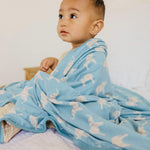 Knit Swaddle Blanket - Peanut