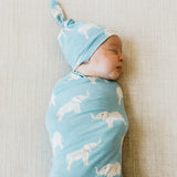 Knit Swaddle Blanket - Peanut