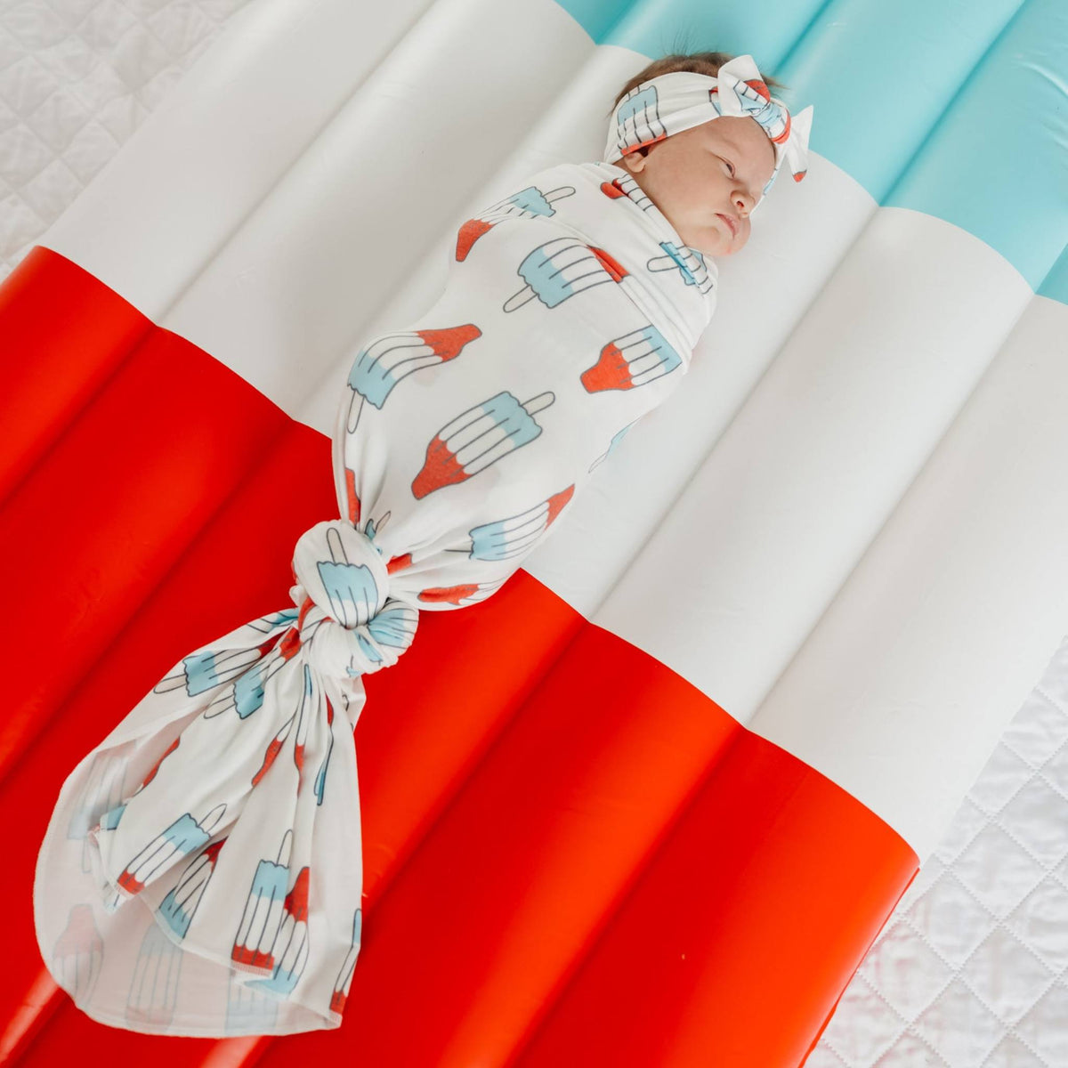 Knit Swaddle Blanket - Rocket