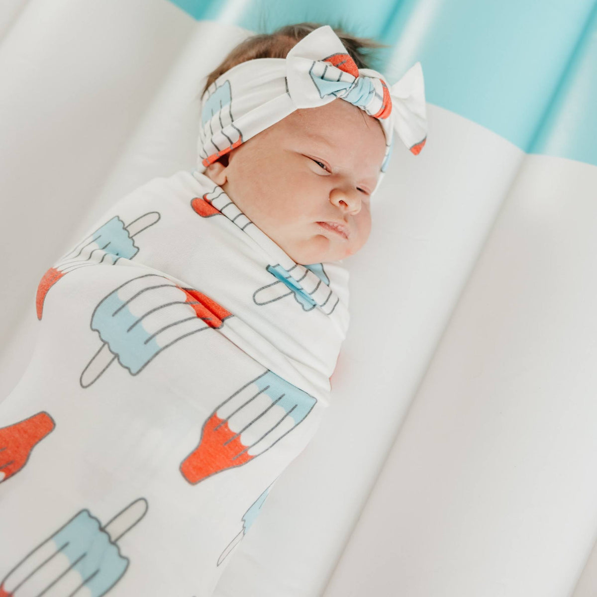 Knit Swaddle Blanket - Rocket